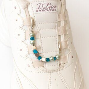 Heart & Pearl Beaded Shoe Charm – Single Clip-On Accessory